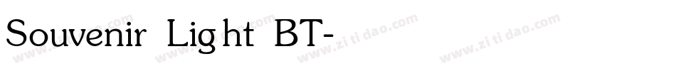 Souvenir Light BT字体转换